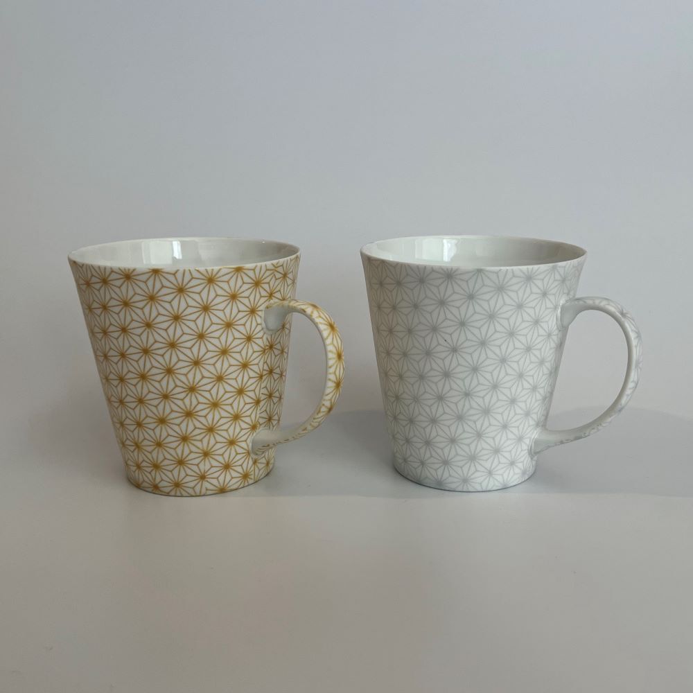 透華マグ（ゴールド＆シルバー）【見谷陶器】