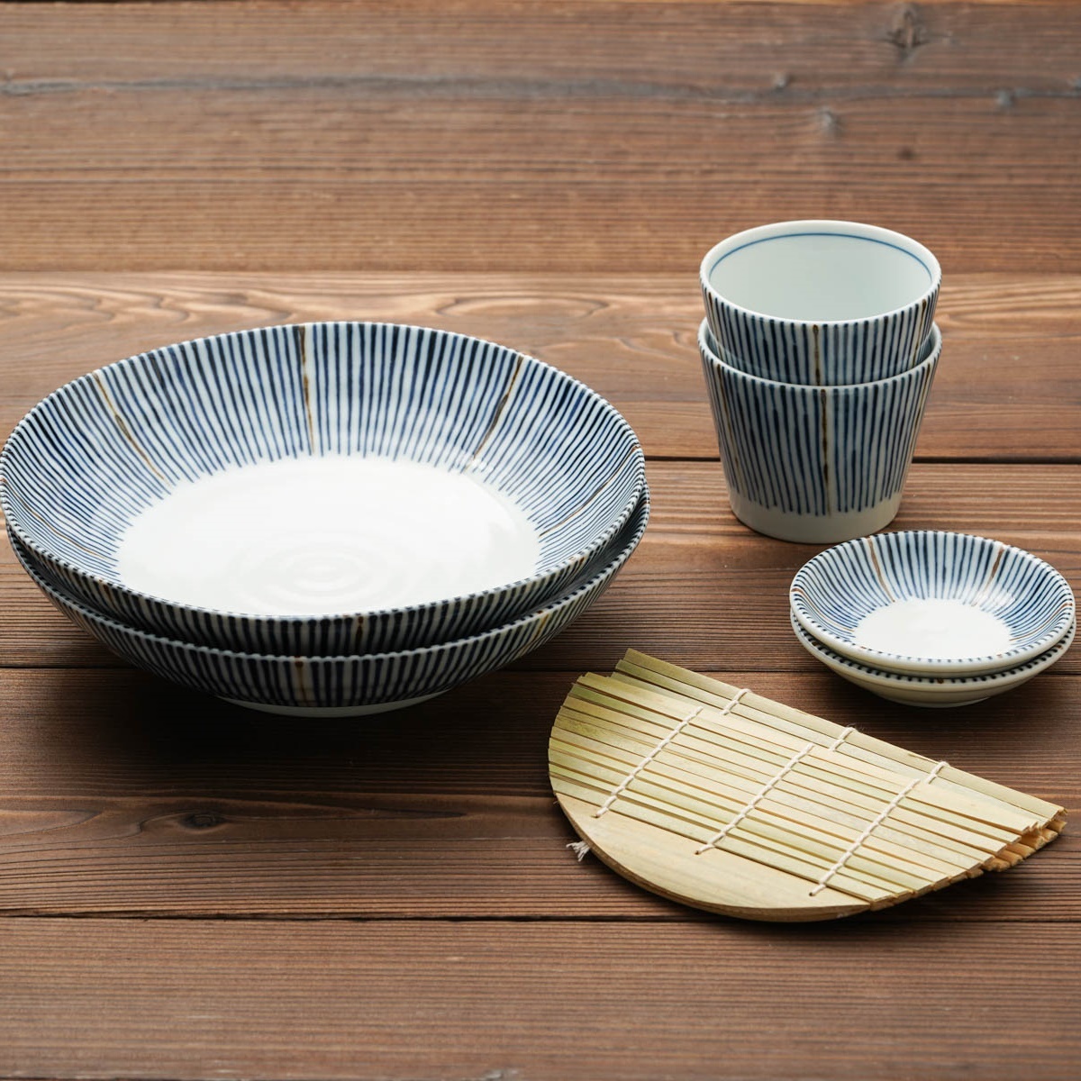 染十草 ざるそばセット 二人分【カネ忠】